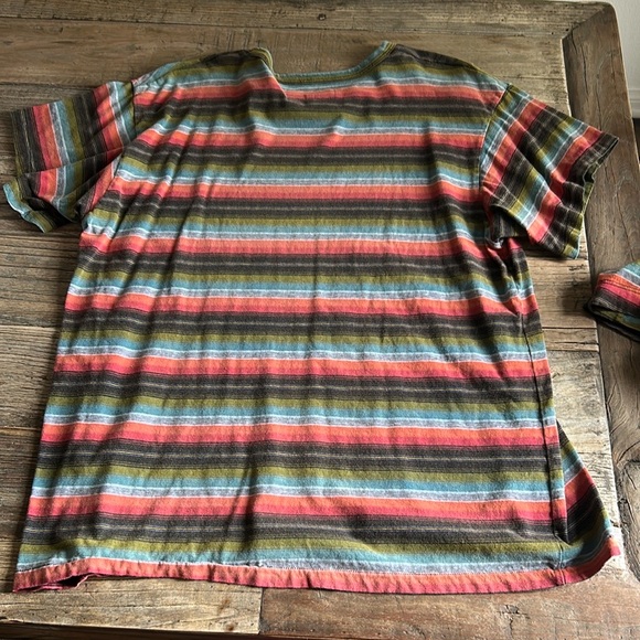 THE GREAT. Multicolor Striped High Waist Shorts - Picture 3 of 10